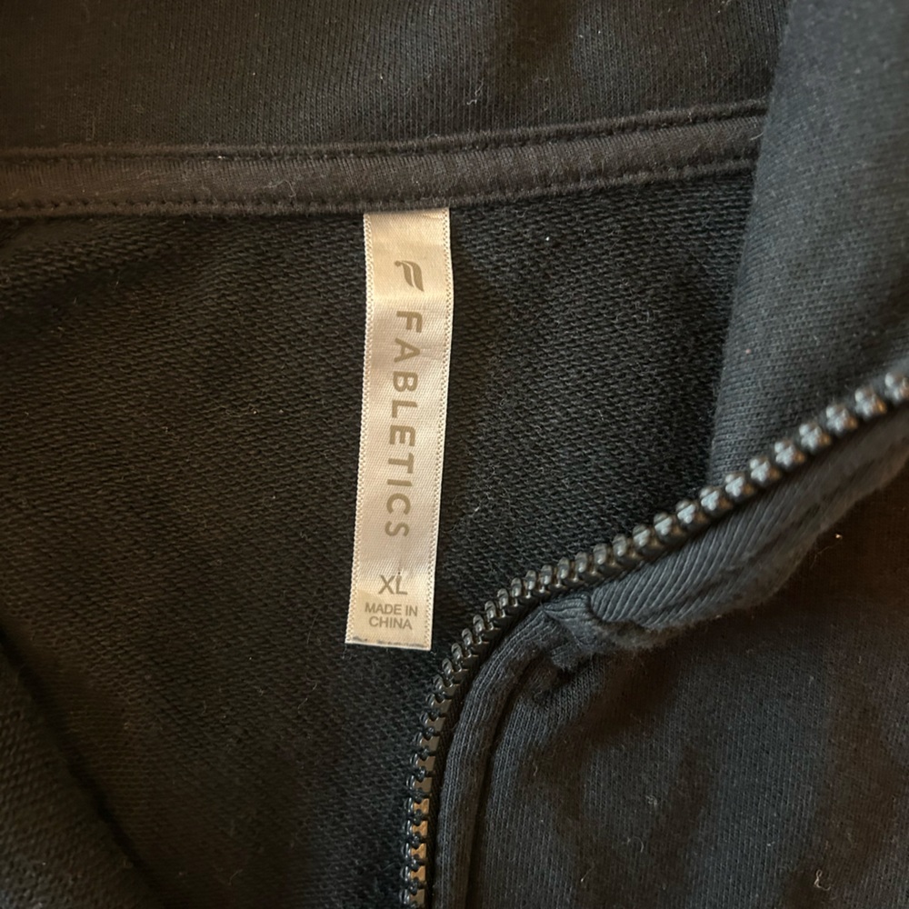 Fabletics Black Quarter-Zip Pullover - image 3